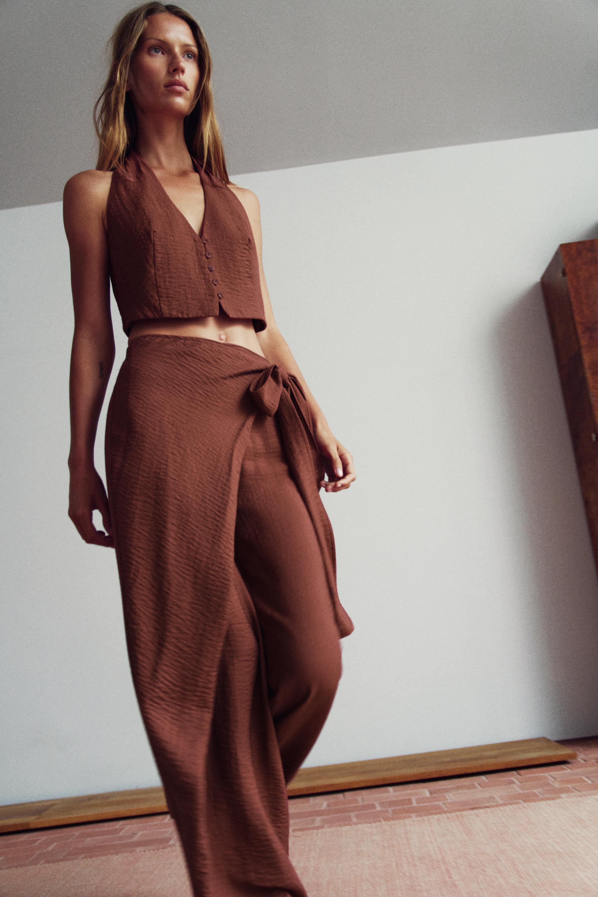 TIED PAREO PANTS
